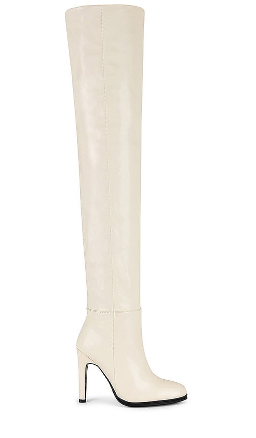 Tony Bianco Hero Heeled Boot in Ivory - Botte à talons Tony Bianco Hero en ivoire - Tony Bianco 象牙色英雄高跟靴 - Tony Bianco Hero-Stiefel mit Absatz in Elfenbein - Tony Bianco 히어로 힐 부츠 아이보리 색상 - Stivaletto con tacco Tony Bianco Hero in avorio