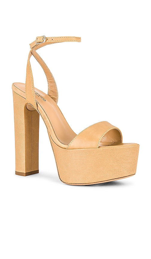 Tony Bianco Joey Platform Sandal in Tan