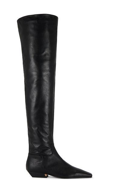Tony Bianco Rally Over The Knee Boot in Black | Black Venice Black Boots for Women