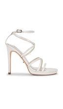 Tony Bianco Sass Sandal in Ivory | Dove Crinkle Strappy Sandals for Women