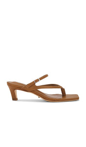 Tony Bianco Trance Sandal in Tan | Tan Nappa Heeled Sandals for Women