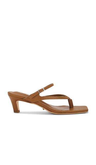Tony Bianco Trance Sandal in Tan | Tan Nappa Heeled Sandals for Women