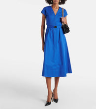 Tory Burch Belted cotton poplin midi dress