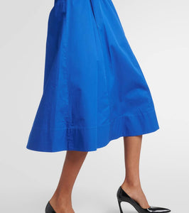 Tory Burch Belted cotton poplin midi dress
