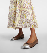 Tory Burch Cap-Toe leather ballet flats
