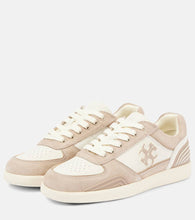 Tory Burch Clover Court suede and leather sneakers
