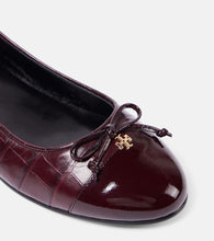 Tory Burch Croc-effect leather ballet flats