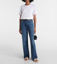 Tory Burch Double T embellished leather slides