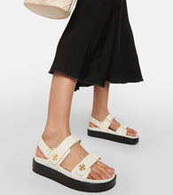 Tory Burch Double T leather sandals