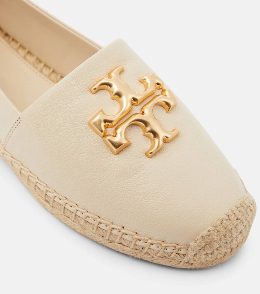 Tory Burch Eleanor logo leather espadrilles