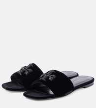 Tory Burch Eleanor velvet slides