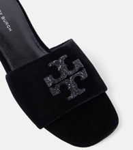 Tory Burch Eleanor velvet slides