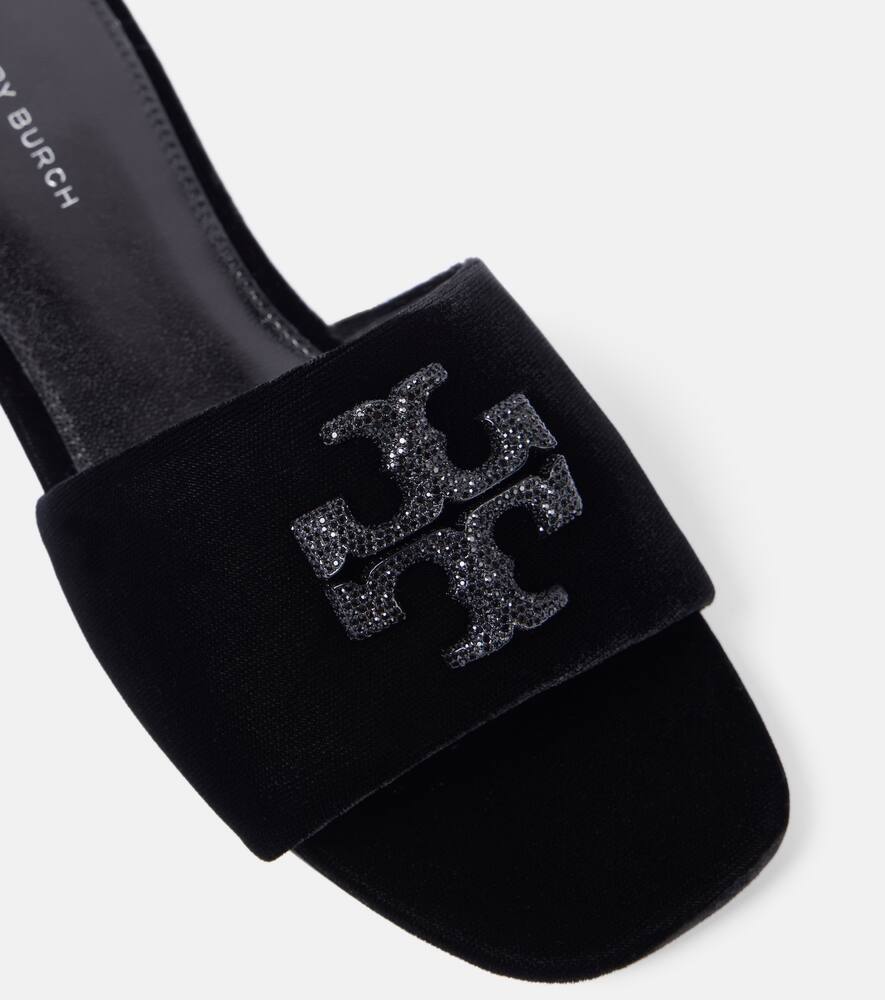 Tory Burch Eleanor velvet slides