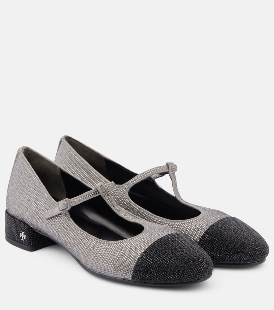 Tory Burch Embellished Mary Jane flats