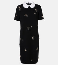Tory Burch Embellished wool-blend midi dress