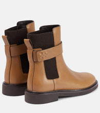 Tory Burch Embossed leather Chelsea boots