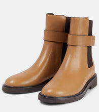 Tory Burch Embossed leather Chelsea boots