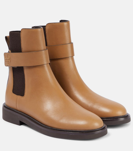 Tory Burch Embossed leather Chelsea boots