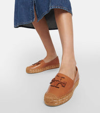Tory Burch Ines leather platform espadrilles