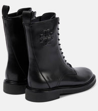 Tory Burch Leather combat boots