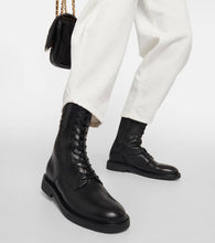 Tory Burch Leather combat boots