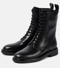 Tory Burch Leather combat boots