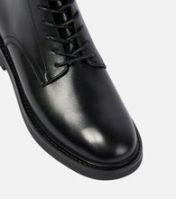 Tory Burch Leather combat boots