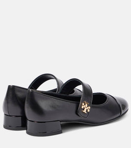 Tory Burch Logo leather Mary Jane pumps