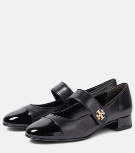 Tory Burch Logo leather Mary Jane pumps