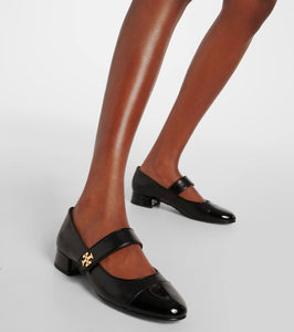 Tory Burch Logo leather Mary Jane pumps