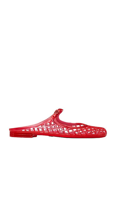 Tory Burch Mellow Mary Jane Jelly Flat in Red | Red Volcano Mary Jane Flats for Women