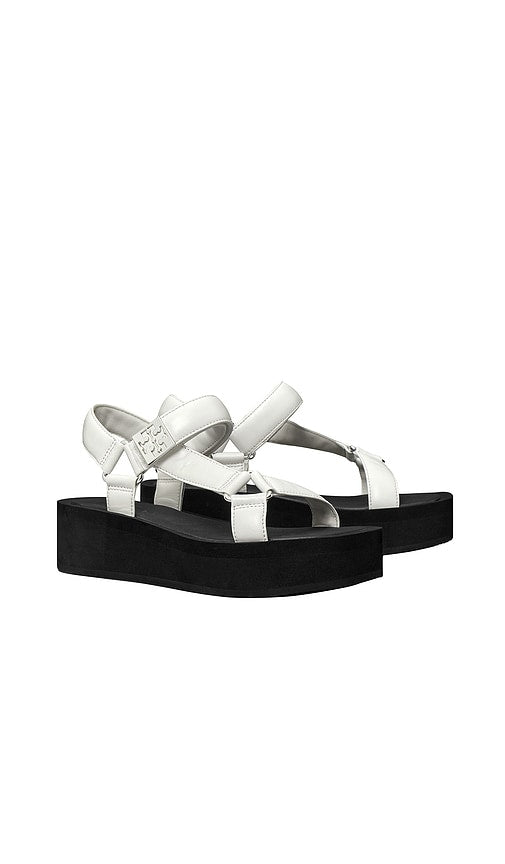 Tory Burch Mellow Platform Sandal in Black,White