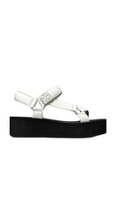 Tory Burch Mellow Platform Sandal in Black,White | Optic White & Perfect Black Strappy Sandals for Women