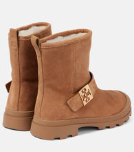 Tory Burch Mellow shearling-lined suede platform ankle boots