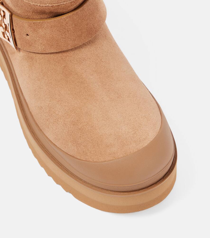 Tory Burch Mellow shearling-lined suede platform ankle boots