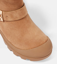 Tory Burch Mellow shearling-lined suede platform ankle boots