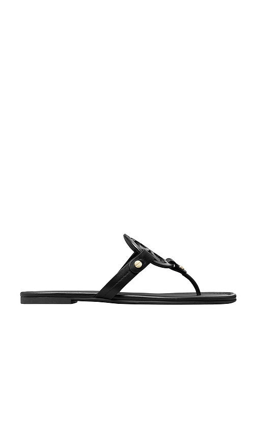 Tory Burch Miller Flat in Black | Perfect Black Flat Sandals for Women