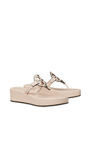 Tory Burch Miller Wedge Sandal 25mm in Nude