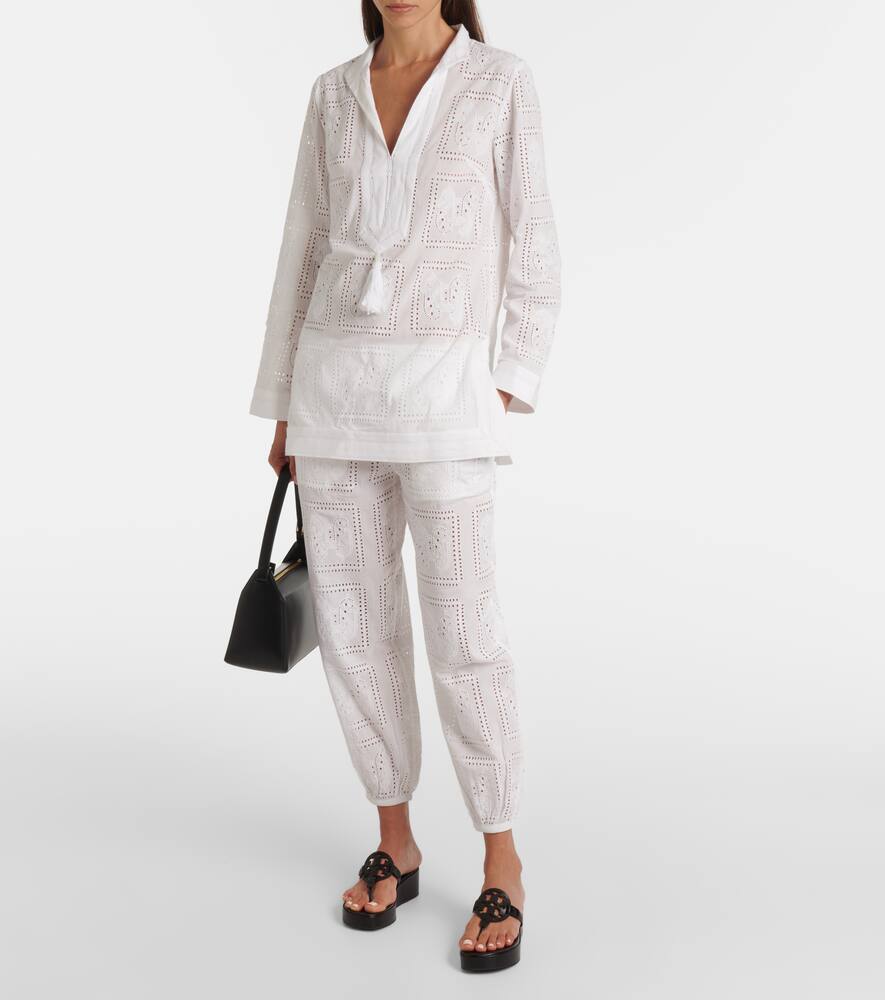Tory Burch Miller leather platform thong sandals