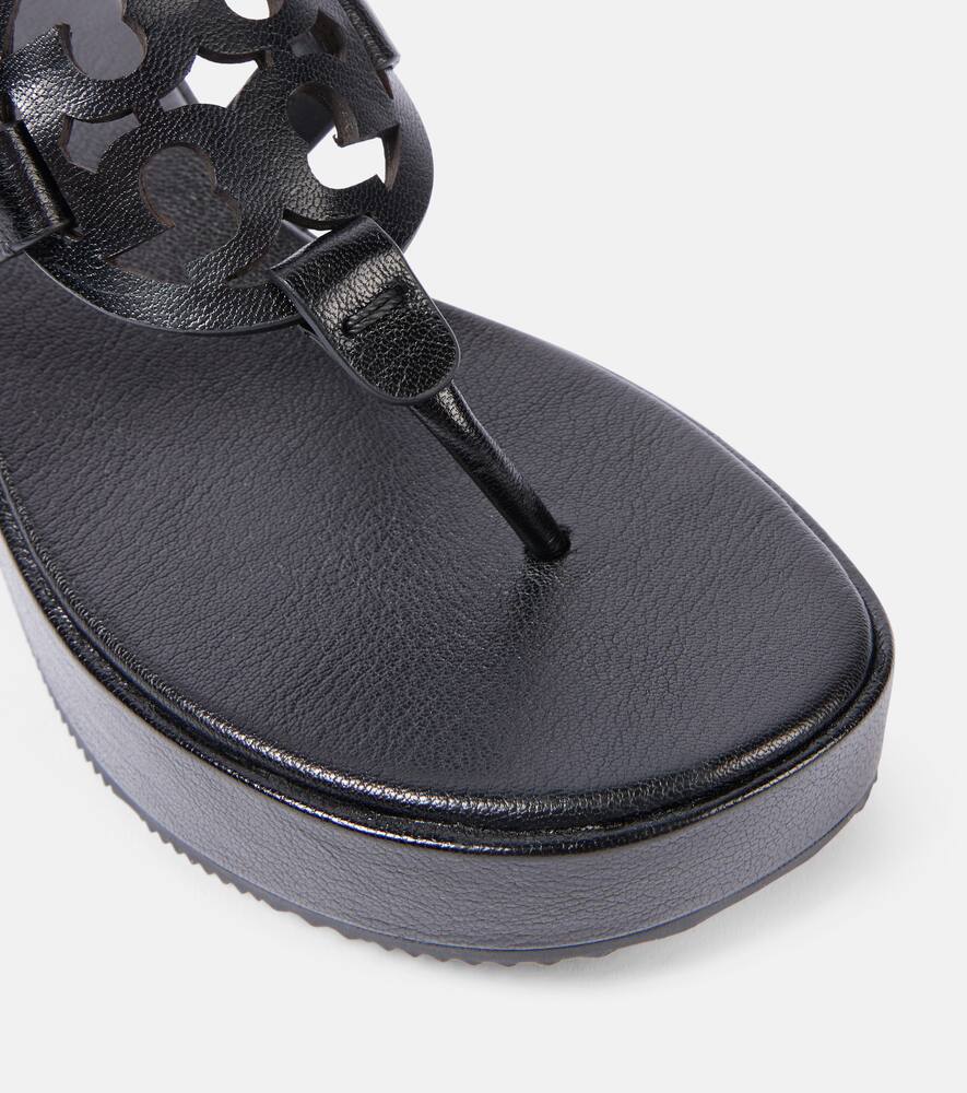 Tory Burch Miller leather platform thong sandals