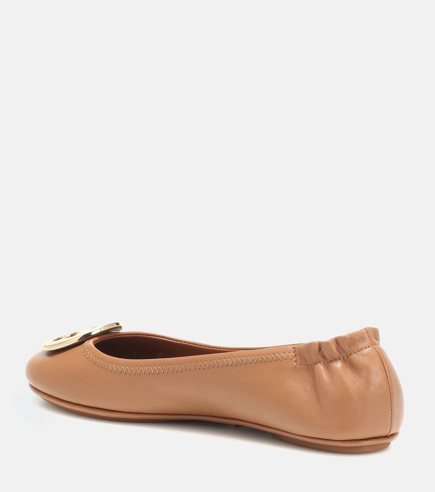 Tory Burch Minnie Travel leather ballet flats