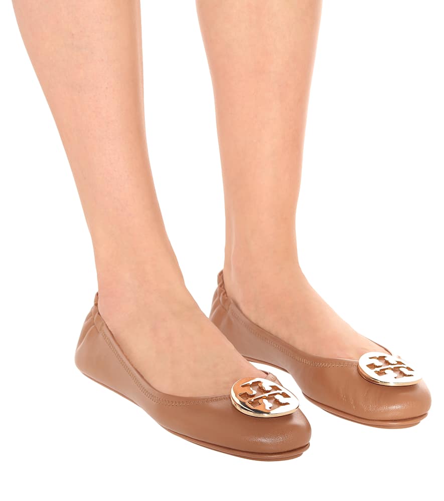 Tory Burch Minnie Travel leather ballet flats