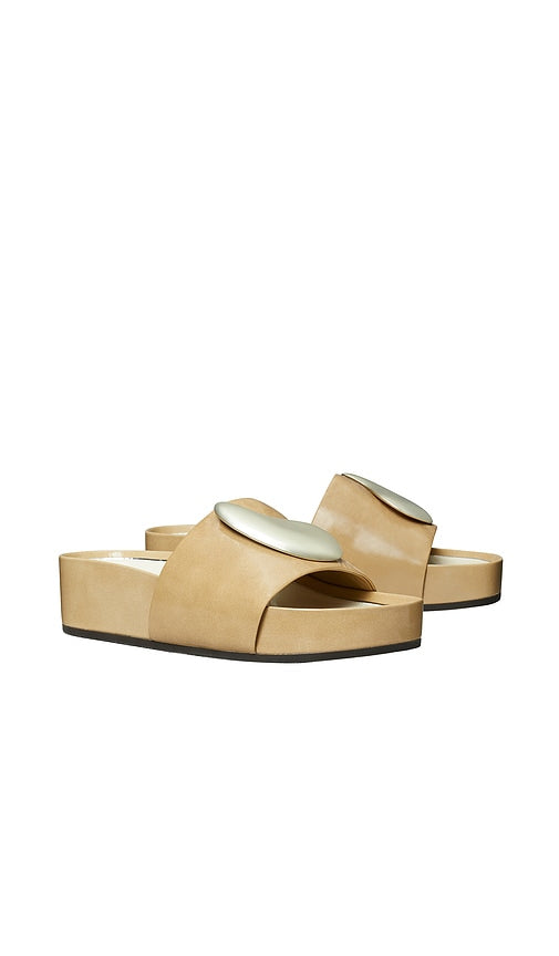 Tory Burch Patos Platform Slide in Brown
