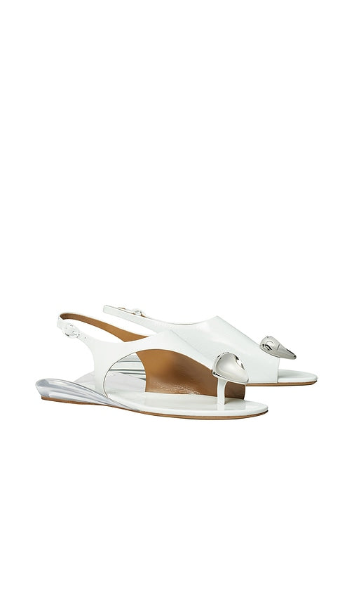 Tory Burch Patos Slingback Sandal in White
