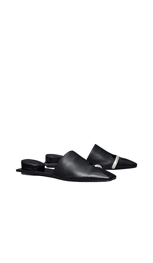 Tory Burch Pierced Mule in Black