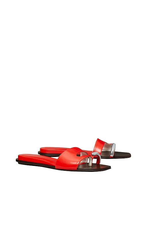 Tory Burch Pierced Slide in Red