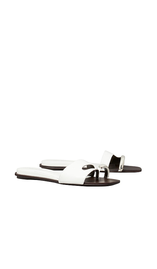 Tory Burch Pierced Slide in White