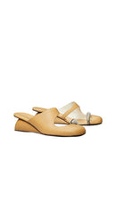 Tory Burch Pierced Wedge in Beige