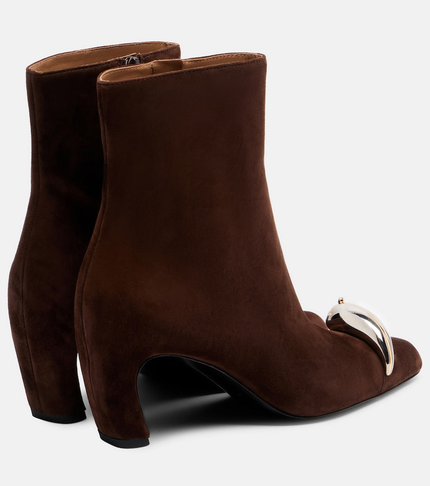 Tory Burch Pierced XL 65 suede ankle boots