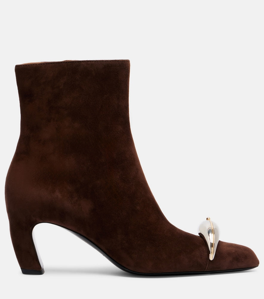 Tory Burch Pierced XL 65 suede ankle boots